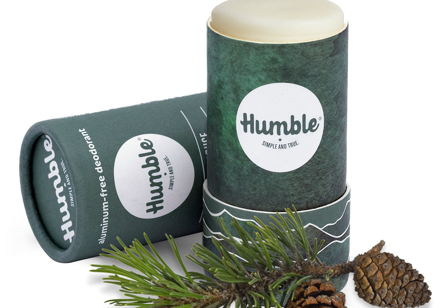 Black Spruce Paperboard Deodorant Cap Off