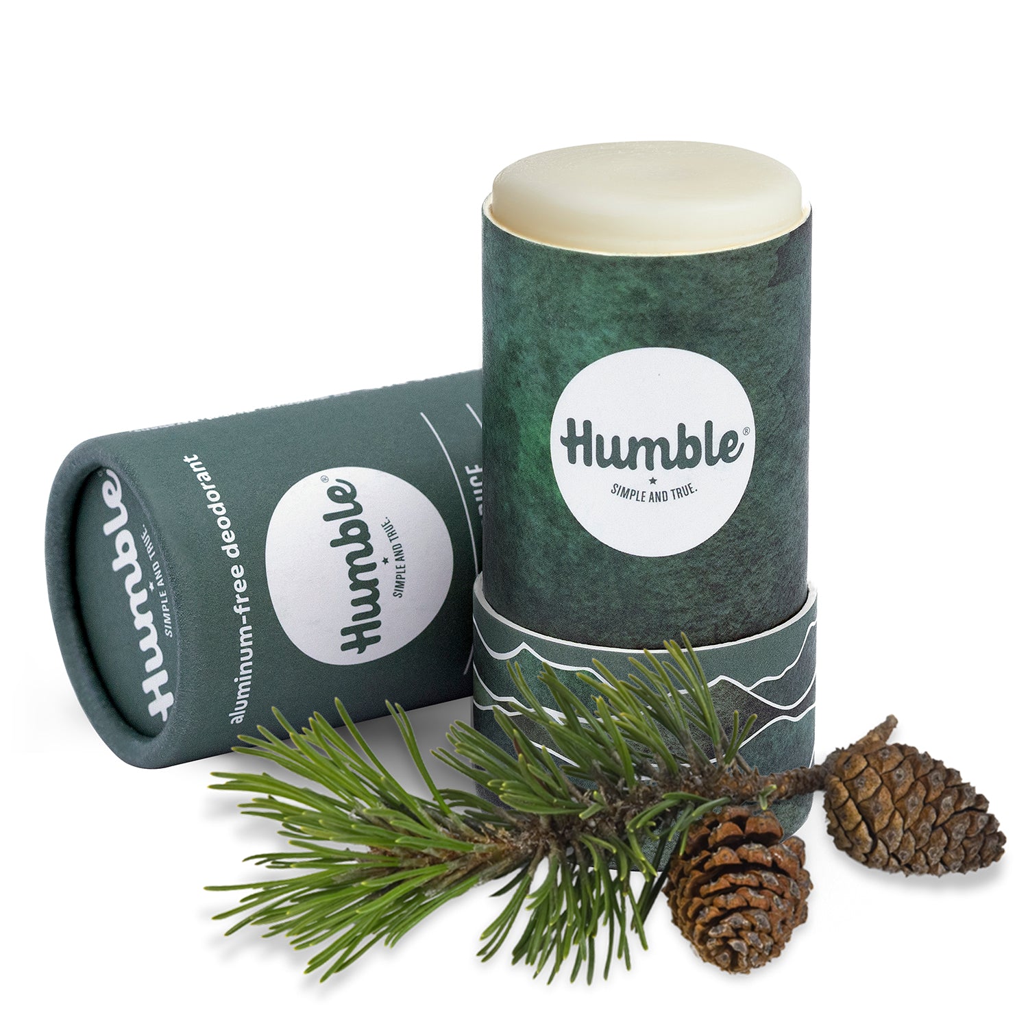 Black Spruce Paperboard Deodorant Cap Off