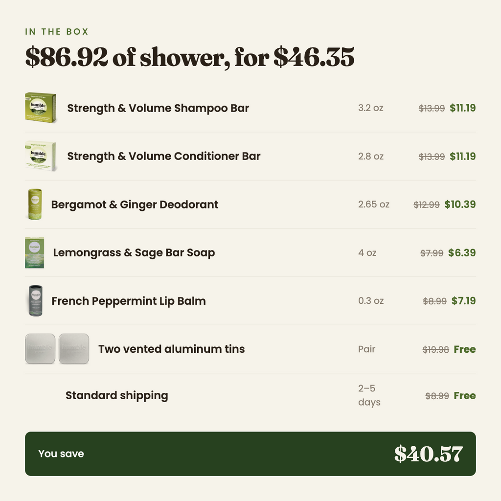 Strength In Numbers - Shower Set