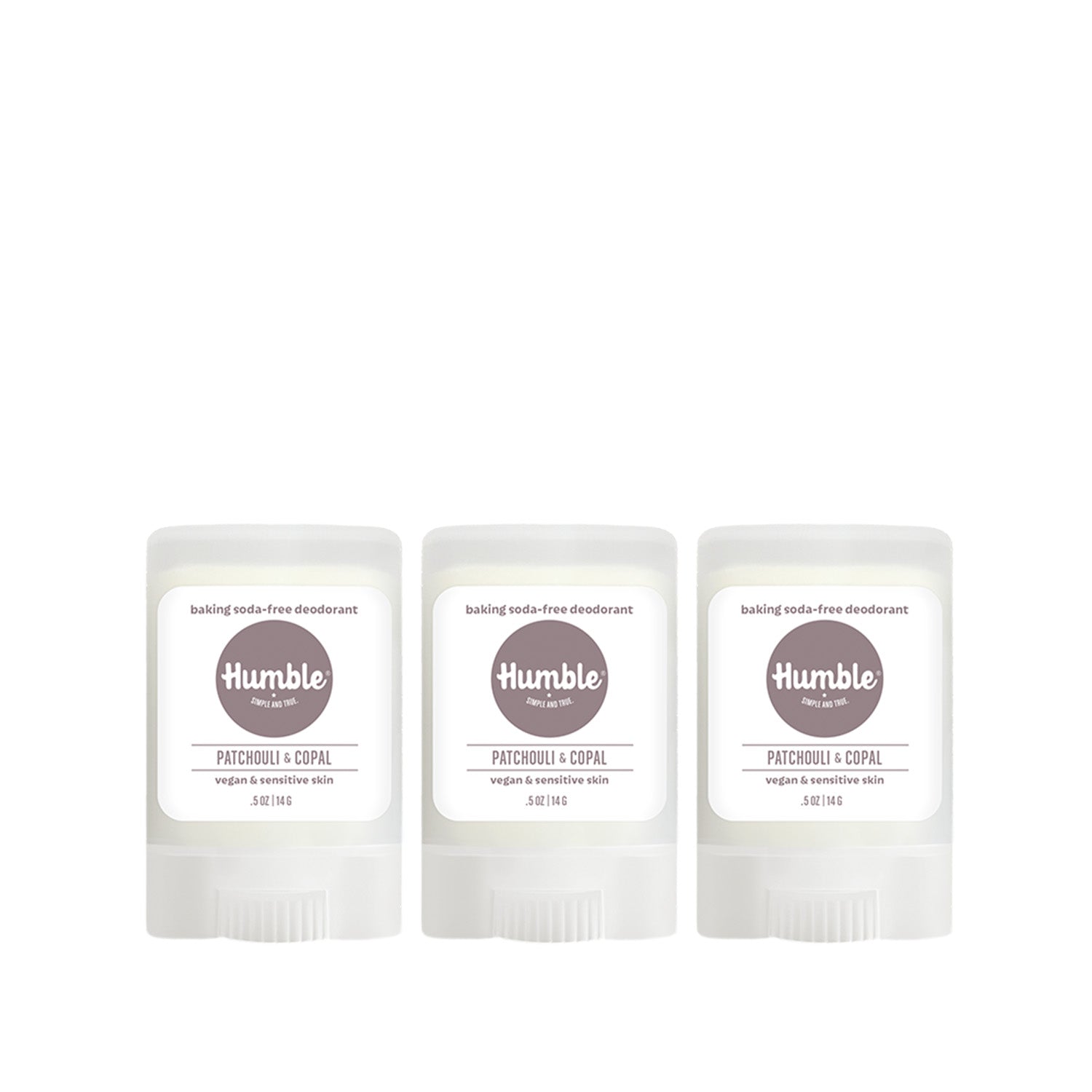 Travel Size Sensitive Patchouli & Copal Deodorant 3 Pack