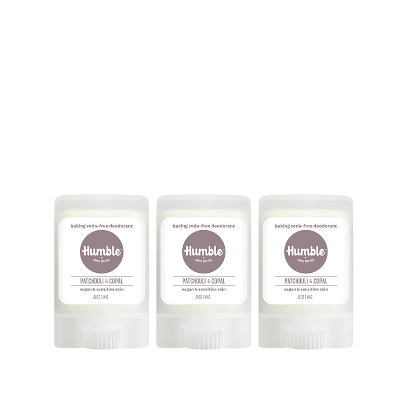 Travel Size Sensitive Patchouli & Copal Deodorant 3 Pack