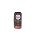 Front view of Vanilla & Cardamom plastic-free lip balm tube showing Humble logo and cardboard tube on white background