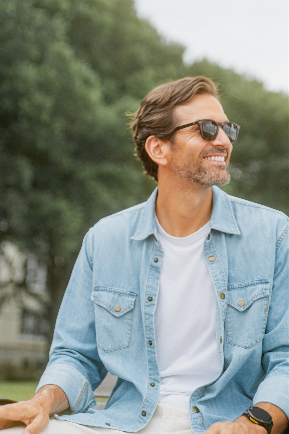 man wearing sunglasses