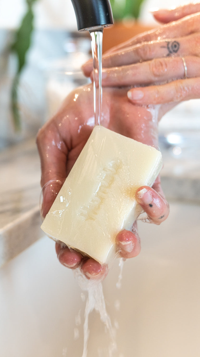 Washing Hands with Humble Brands Soap