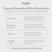 Vegan Patchouli & Copal Deodorant