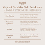 Vegan Simply Unscented Deodorant