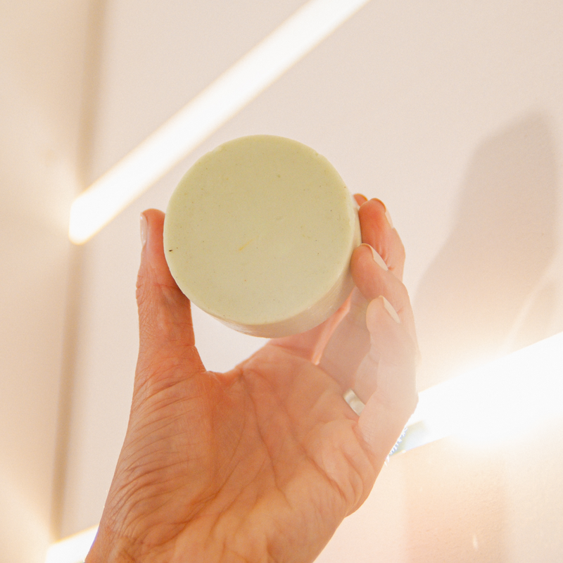 Strength & Volume Conditioner Bar, Bergamot & Ginger, styled product shot
