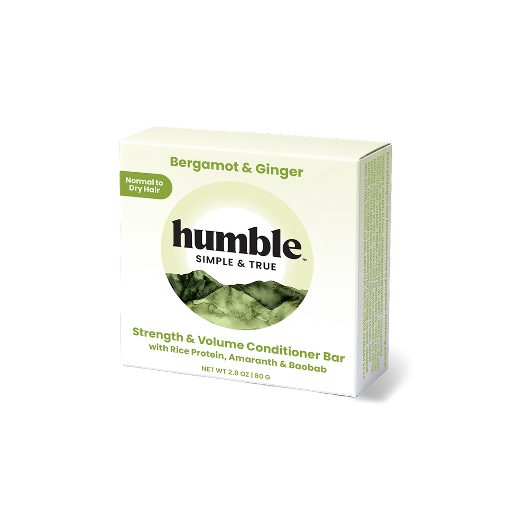Strength & Volume Conditioner Bar, Bergamot & Ginger, front-facing product shot