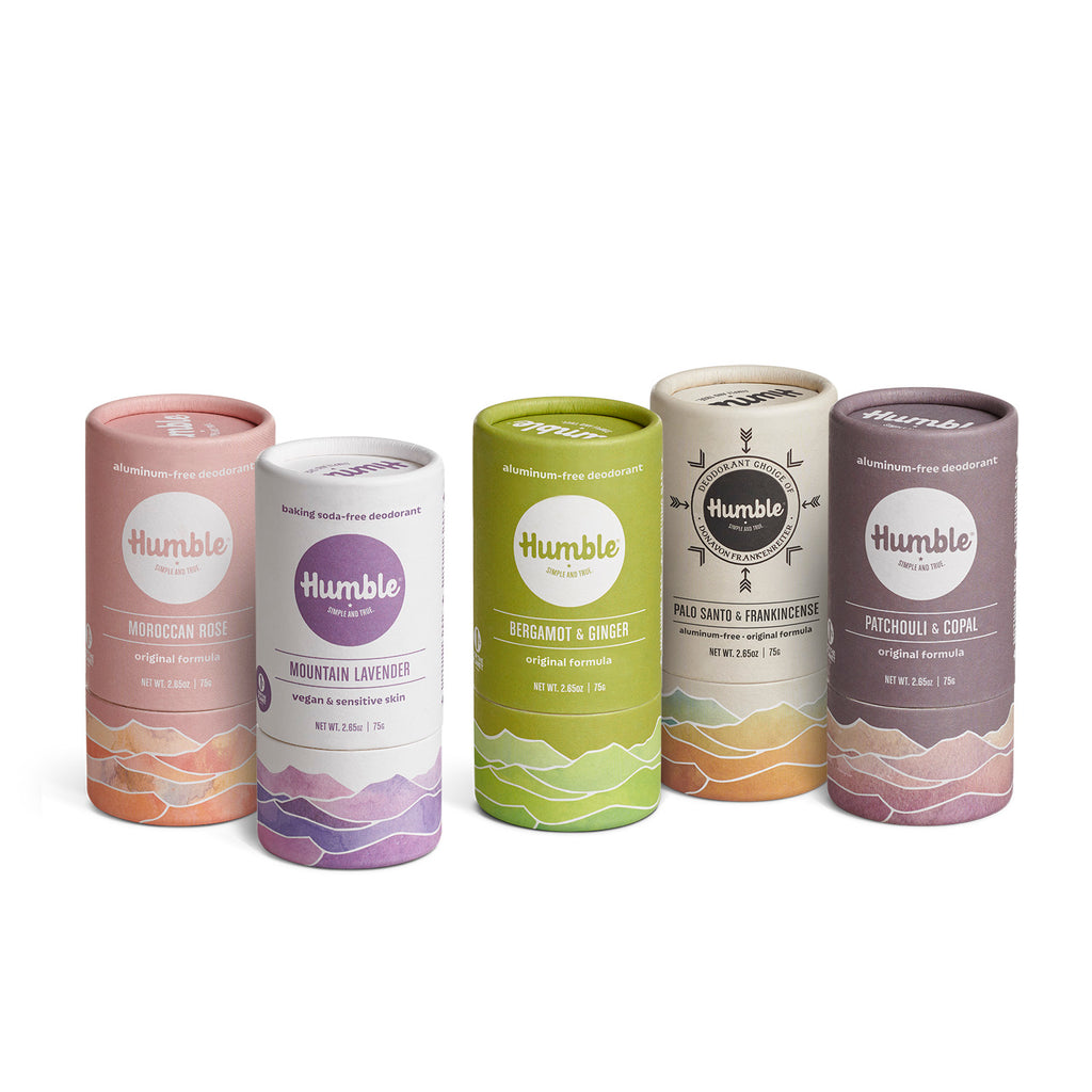 cafeteria analyse bælte Plastic Free Deodorant Variety 5 Pack - Humble Brands