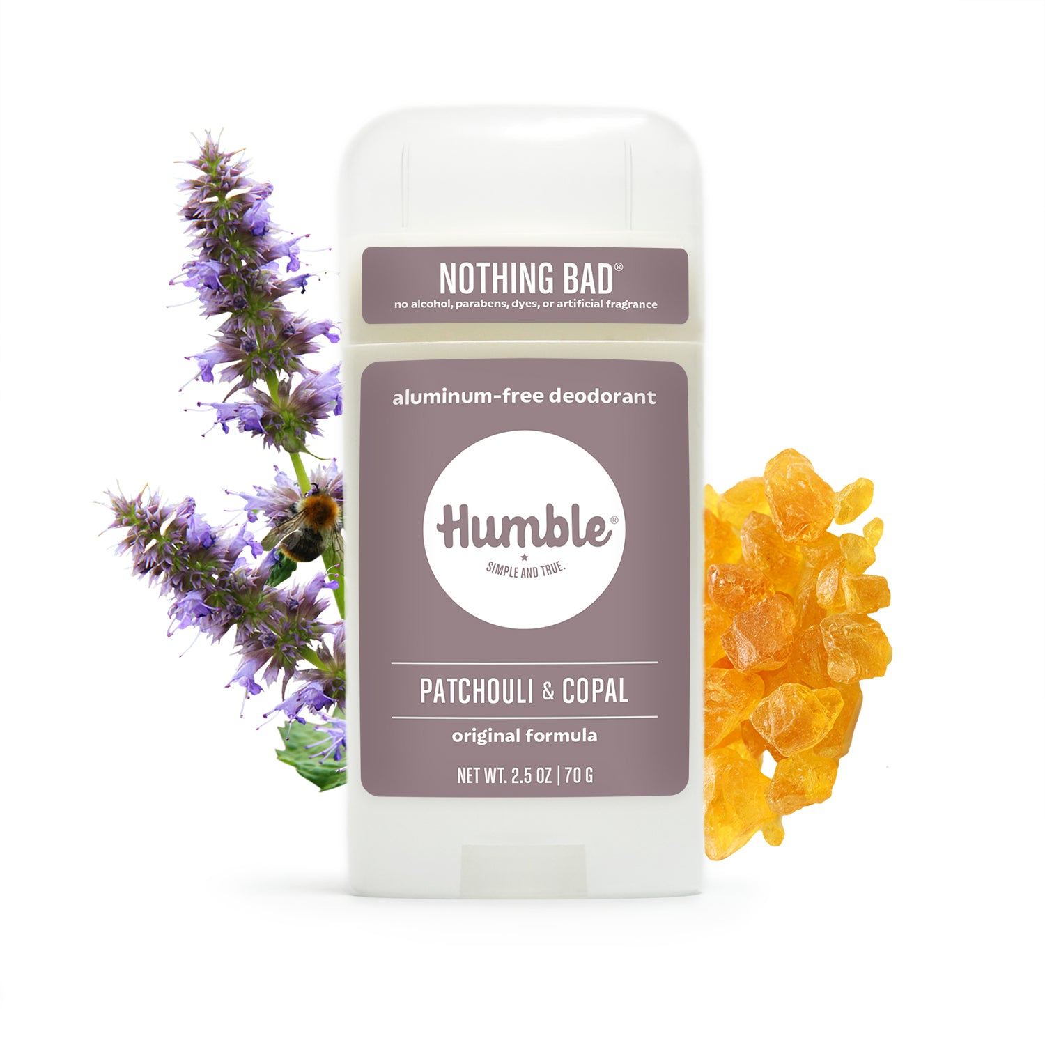 早割ex Patchouli & Copal Aluminum-Free Deodorant – Humble Brands 制汗・デオドラント